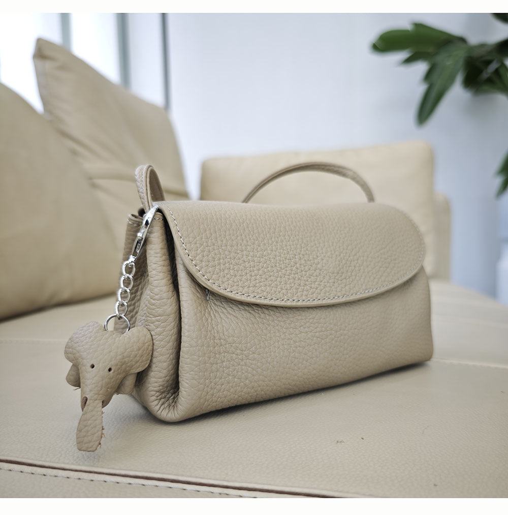 Women's Genuine Leather Daily Simple Pouch Elephant Crossbody Bags
