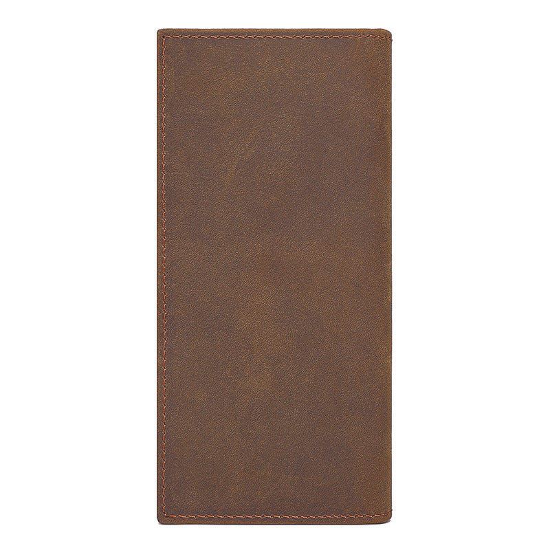 For Man Crazy Horse Long Multiple Men's Wallets