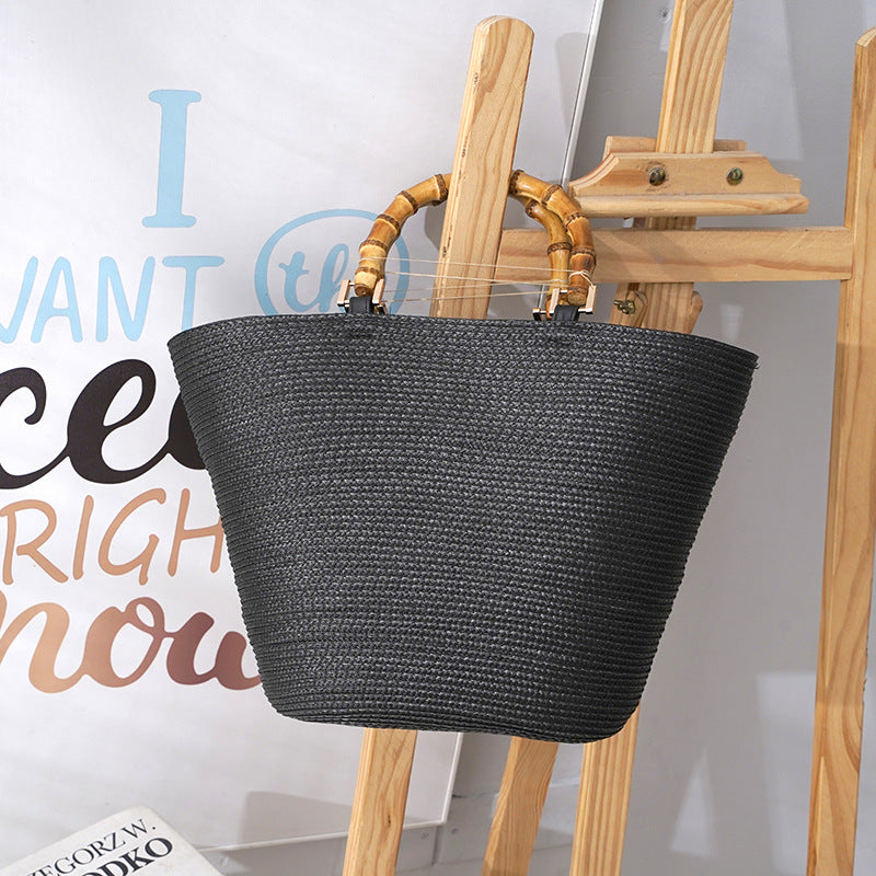 Straw Bamboo Grass Woven Large Capacity Handbags