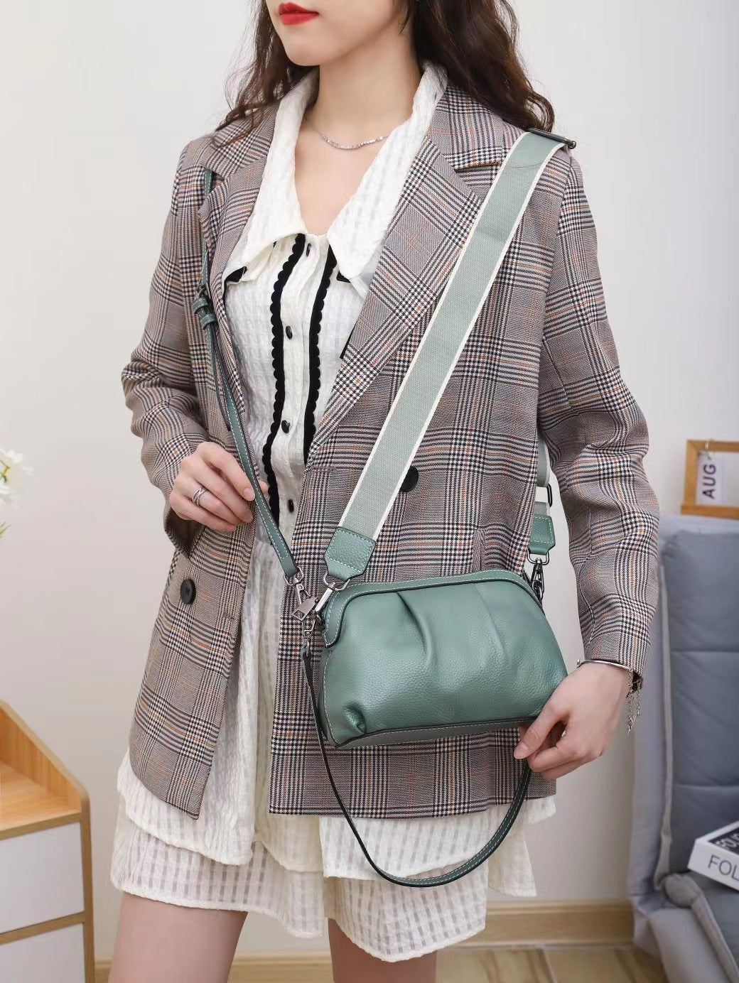 Women's Single Medium Lady's Large Capacity Three Crossbody Bags