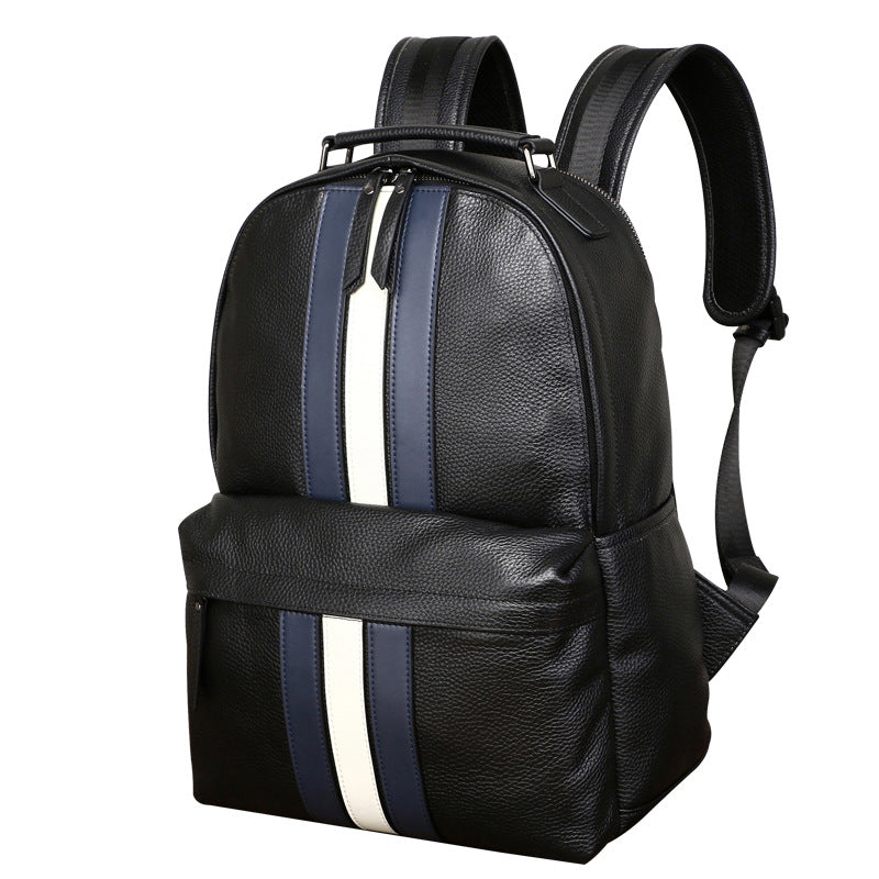 Men's Leather Fashion Trendy Large Capacity Lightweight Backpacks