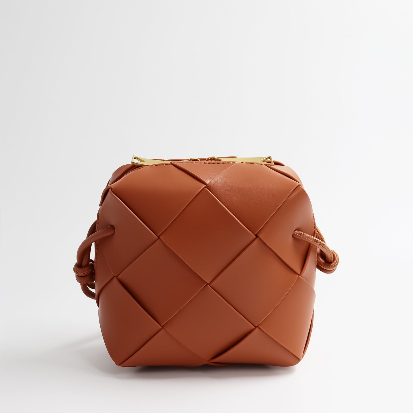Women's Spring Genuine Leather Diamond Pattern Commute Soft Crossbody Bags