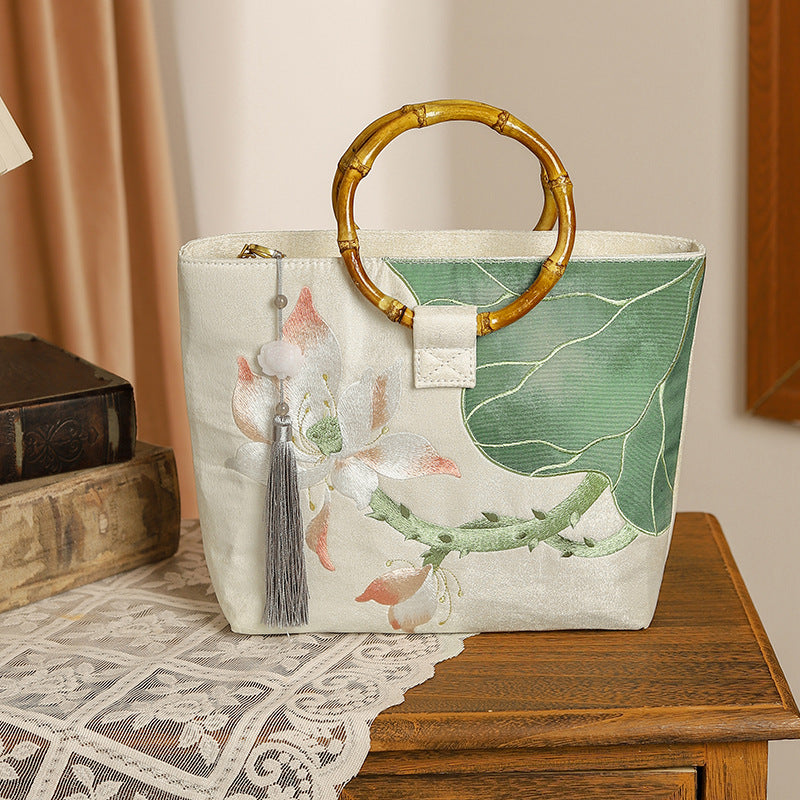 Style Cheongsam Banquet High Precision Embroidered Handbags