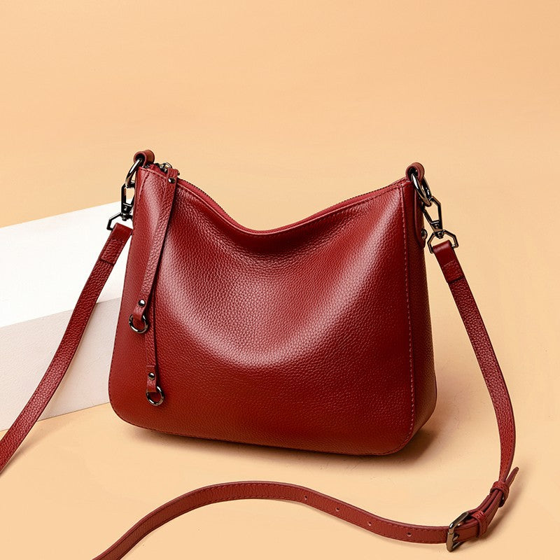 Women's Genuine Leather Fashion Layer Cowhide Crossbody Bags
