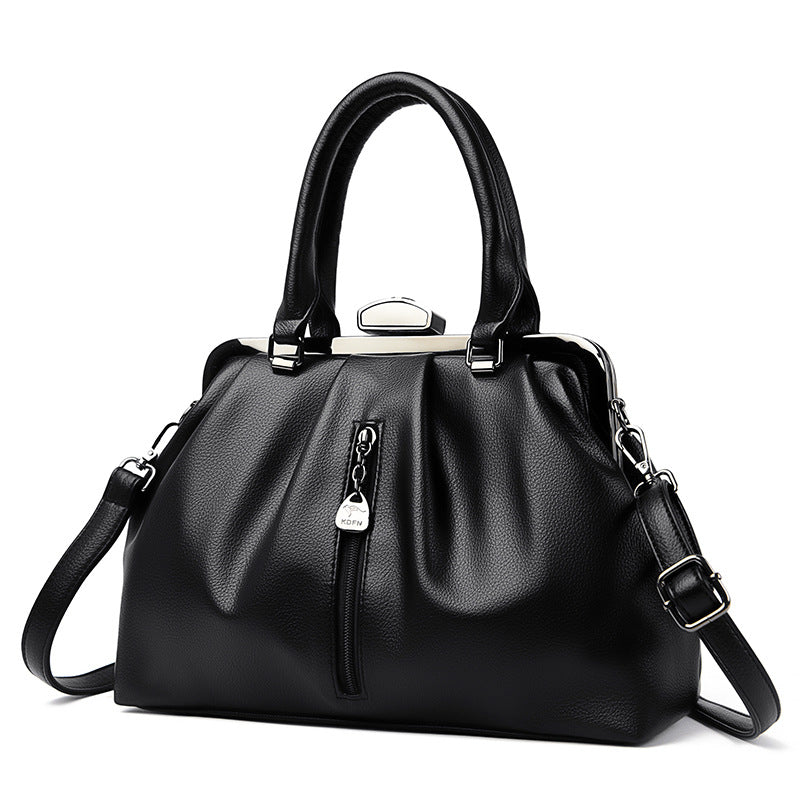 Women's Fashion Pleated Simple Large Capacity Shoulder Bags
