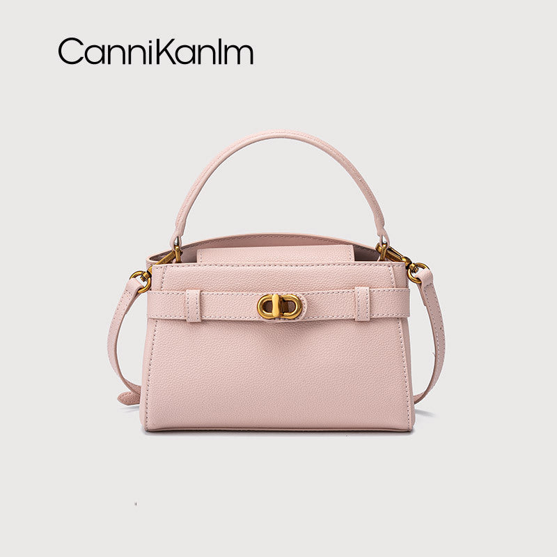 Women's Fashionable Portable Kelly Retro Advanced Texture Shoulder Bags