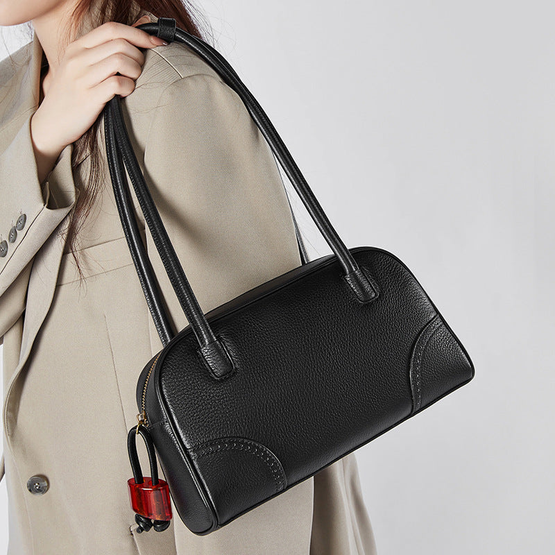 Women's Design Large Capacity Leather Underarm Cowhide Shoulder Bags