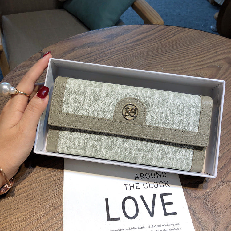 Women's Long Leather Large Capacity Mobile Fashion Ladies Wallets