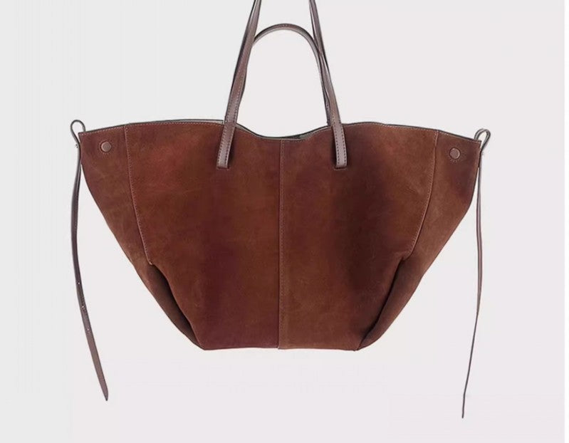 Wings Style Lychee Pattern Cowhide Large Shoulder Bags