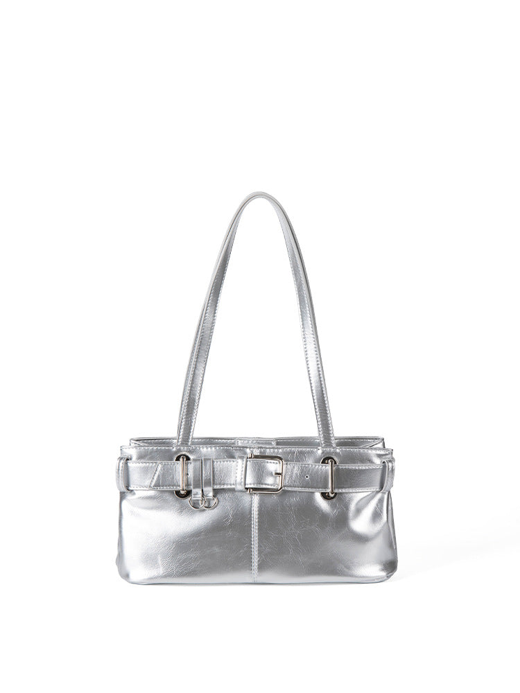 Women's High-grade Versatile Solid Color Magnetic Snap Handbags