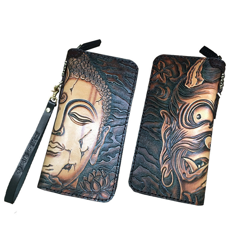 Men's Leather Handmade Female First Layer Cowhide Men's Wallets