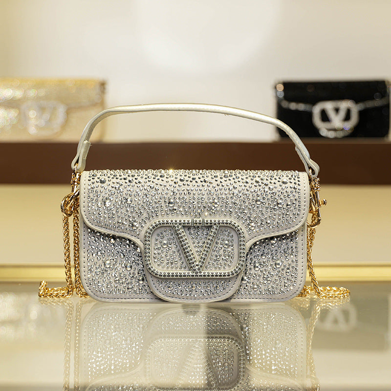Women's Diamond Fashion High-grade Portable Popular Shoulder Bags