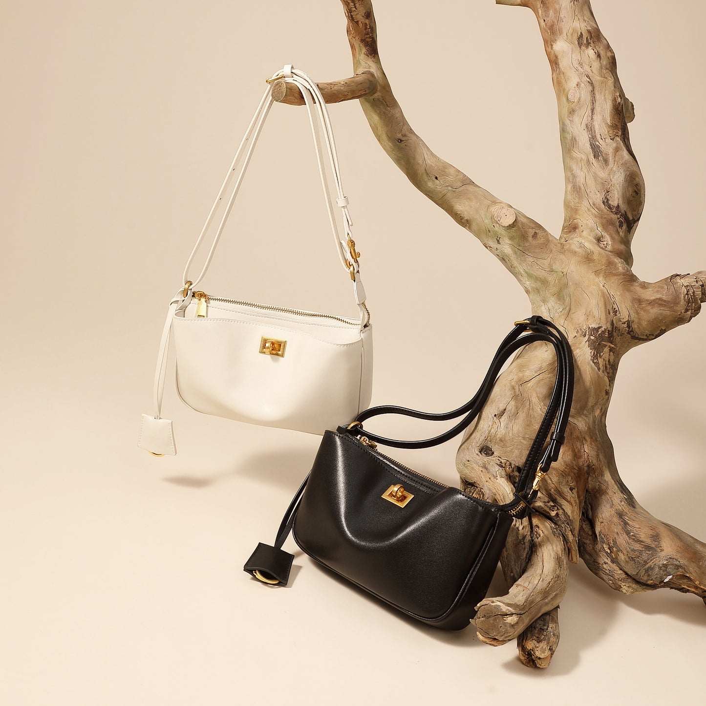 Spring Wear Underarm Mini Motorcycle Baguette Small Square Bags