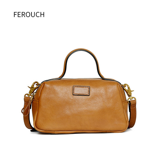 Women's Versatile Large Capacity Genuine Leather Retro Crossbody Bags