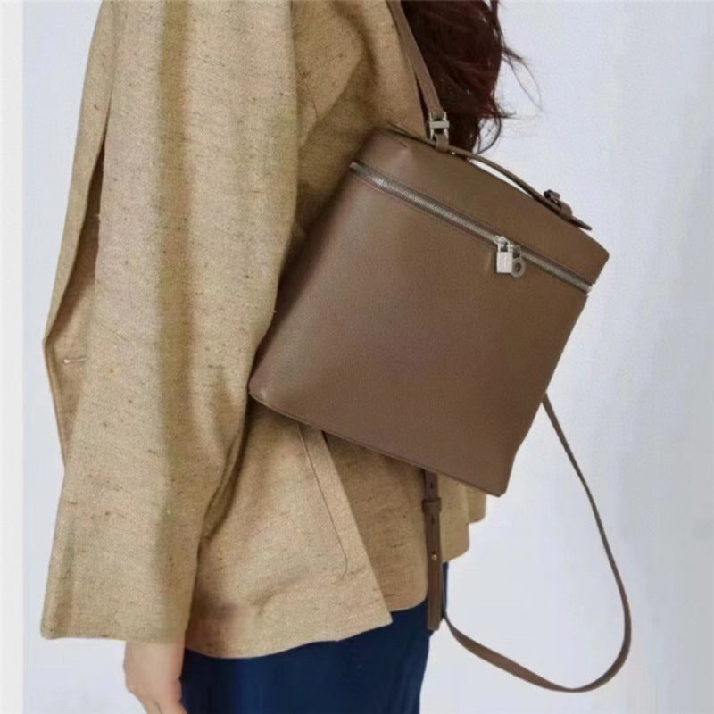 Women's Cowhide Light Luxury Leather Large Capacity Crossbody Bags