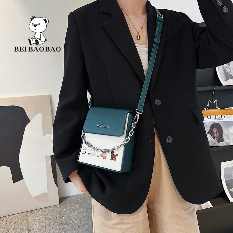 Women's Source Mobile Fashion Contrast Color Mini Crossbody Bags