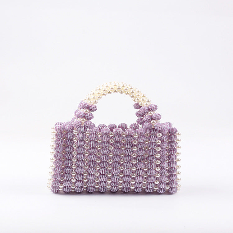 Waxberry Ball Colorful Pearl Candy Hand-woven Handbags