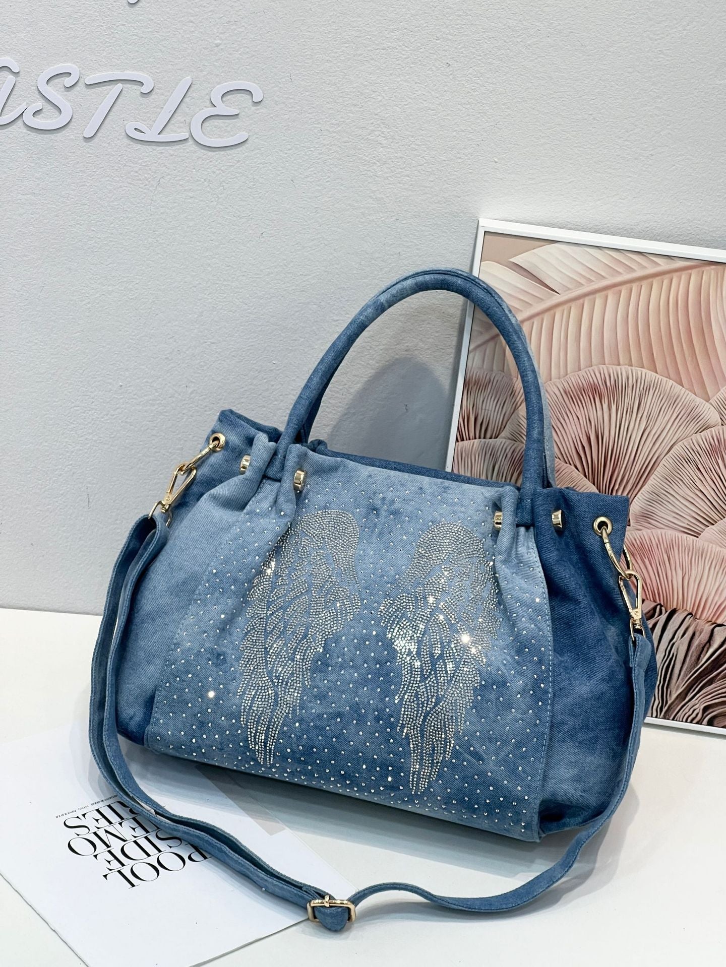 Women's Yi Li Trend Rhinestone Wings Fashion Crossbody Bags