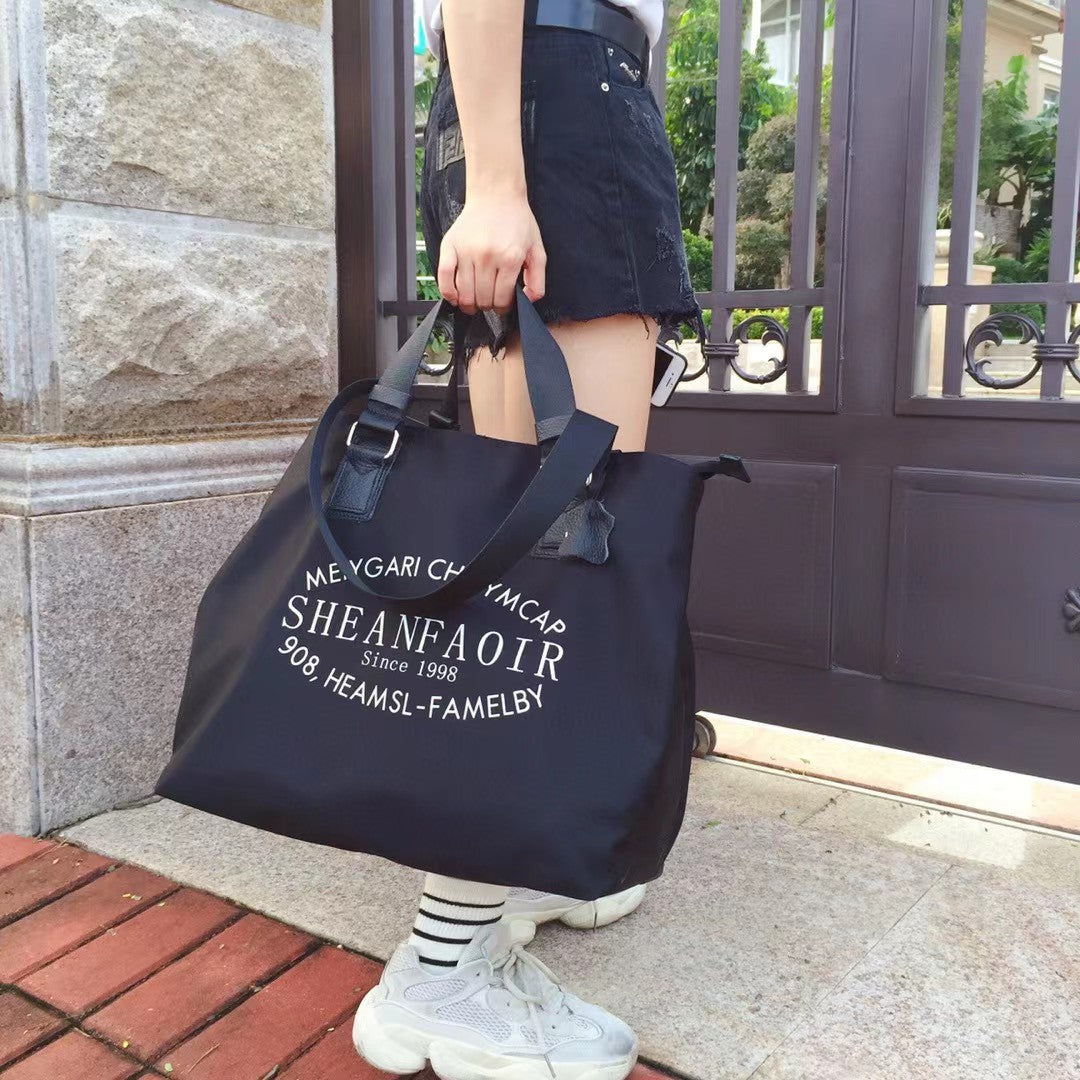 Women's Style Nylon Portable Big Simple Fashion Shoulder Bags