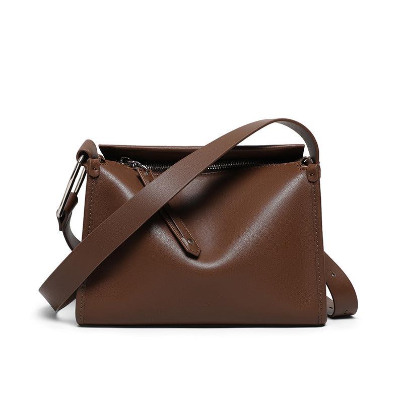 Women's Pillow High-grade Single Genuine Leather Commuter Crossbody Bags