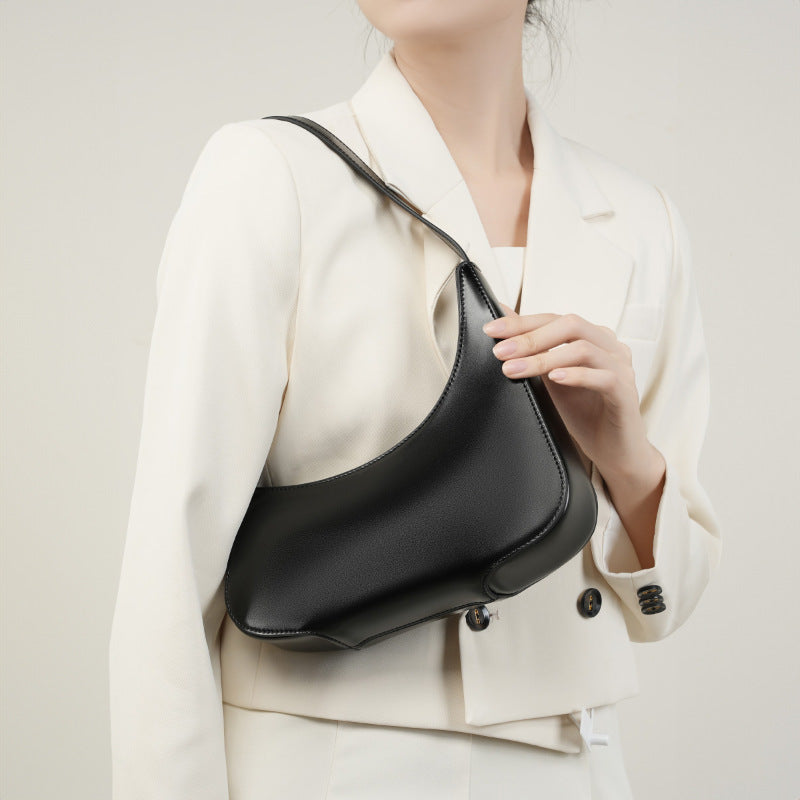 Women's Niche Leather Design Kendall Hobos Minimalist Crossbody Bags