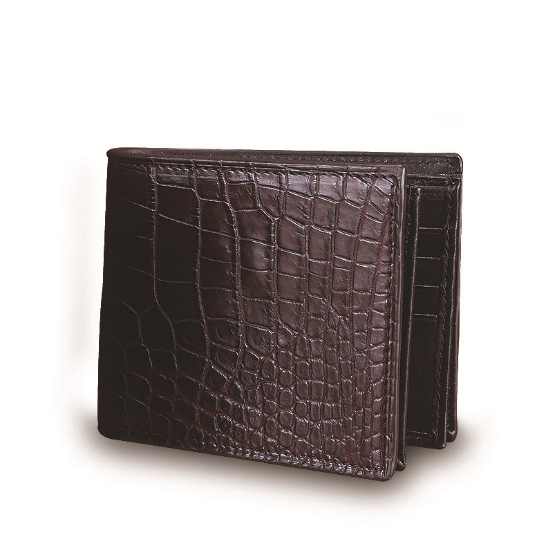 Men's Thailand Crocodile Leather Business Genuine Short Men's Wallets