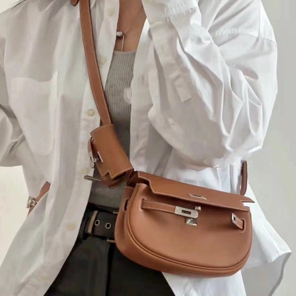 Women's First Layer Cowhide Kelly Leather Mini Bags