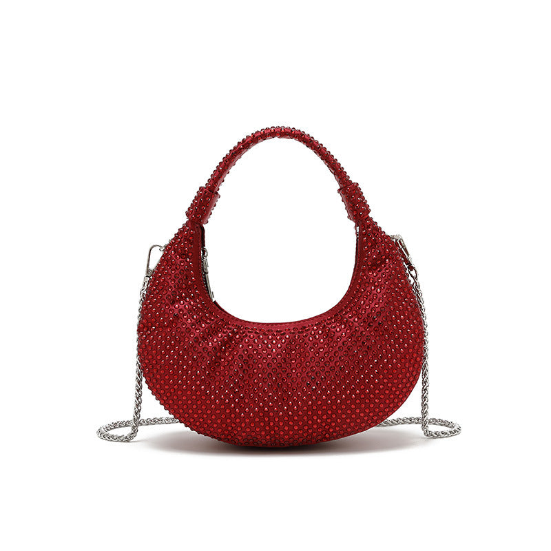 Design Full Diamond Dumpling Female Dinner Evening Bags