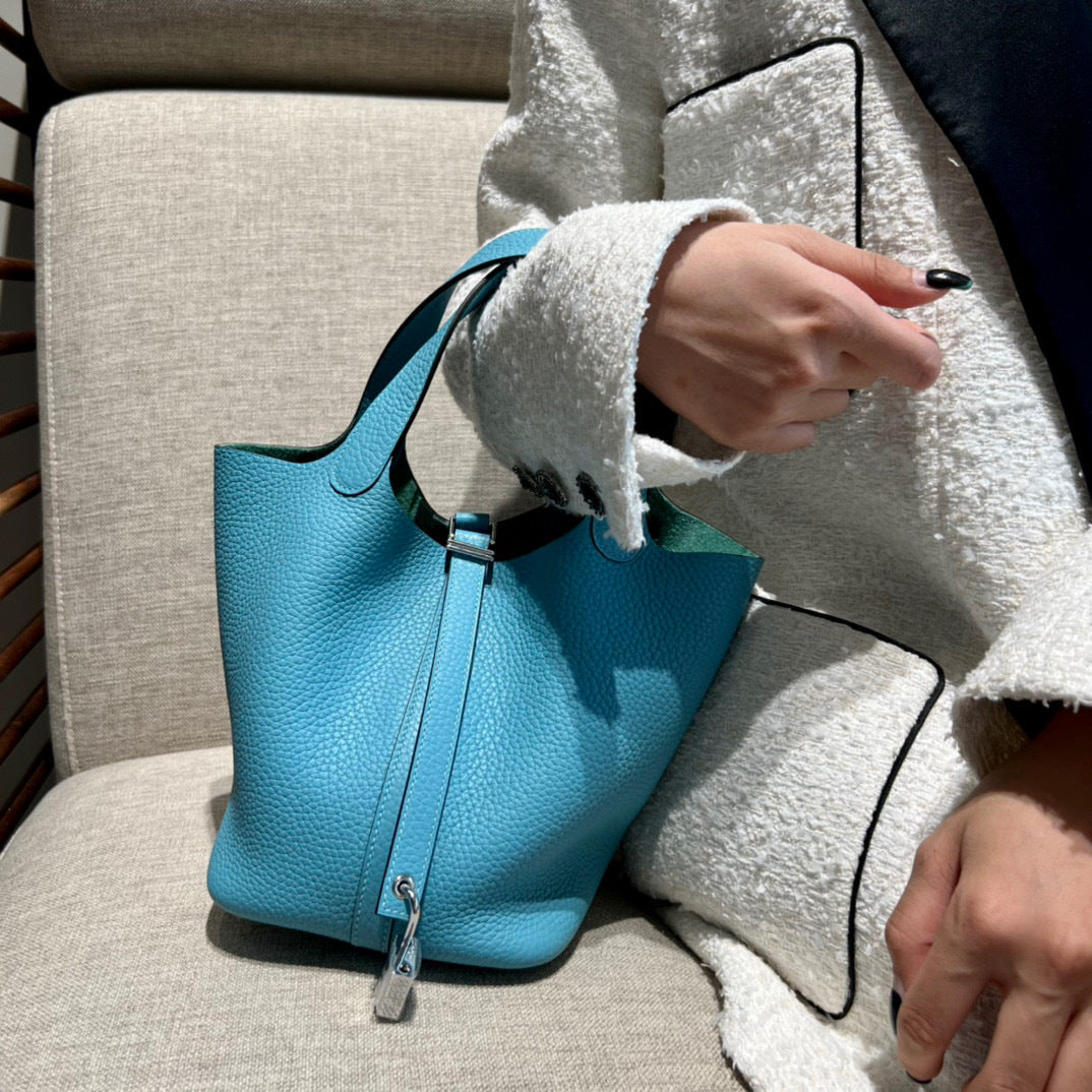 Women's Vegetable Basket First Layer Cowhide Retro Bucket Bags