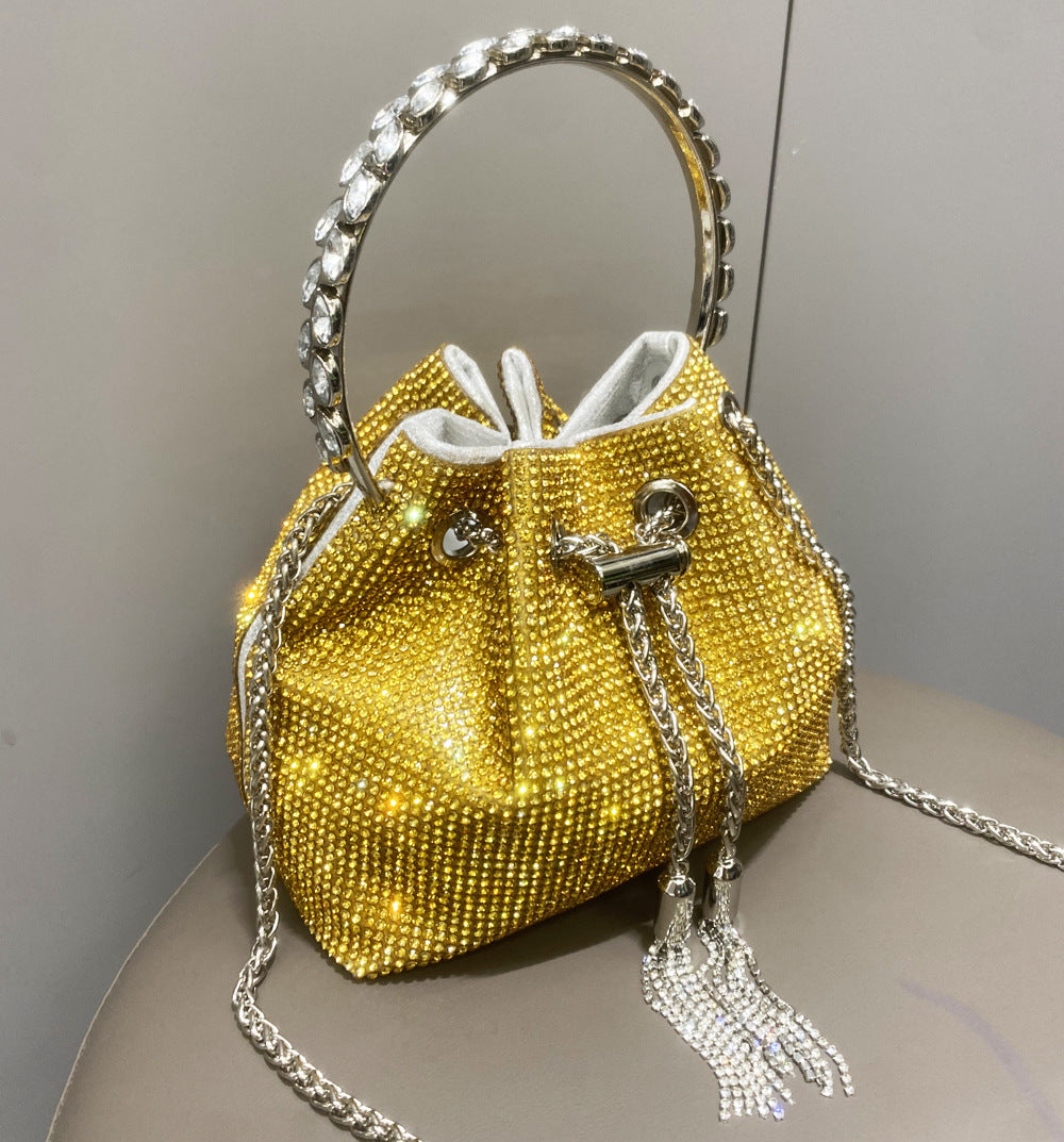 Women's Shiny Full Diamond Rhinestone Handmade Lady's Handbags