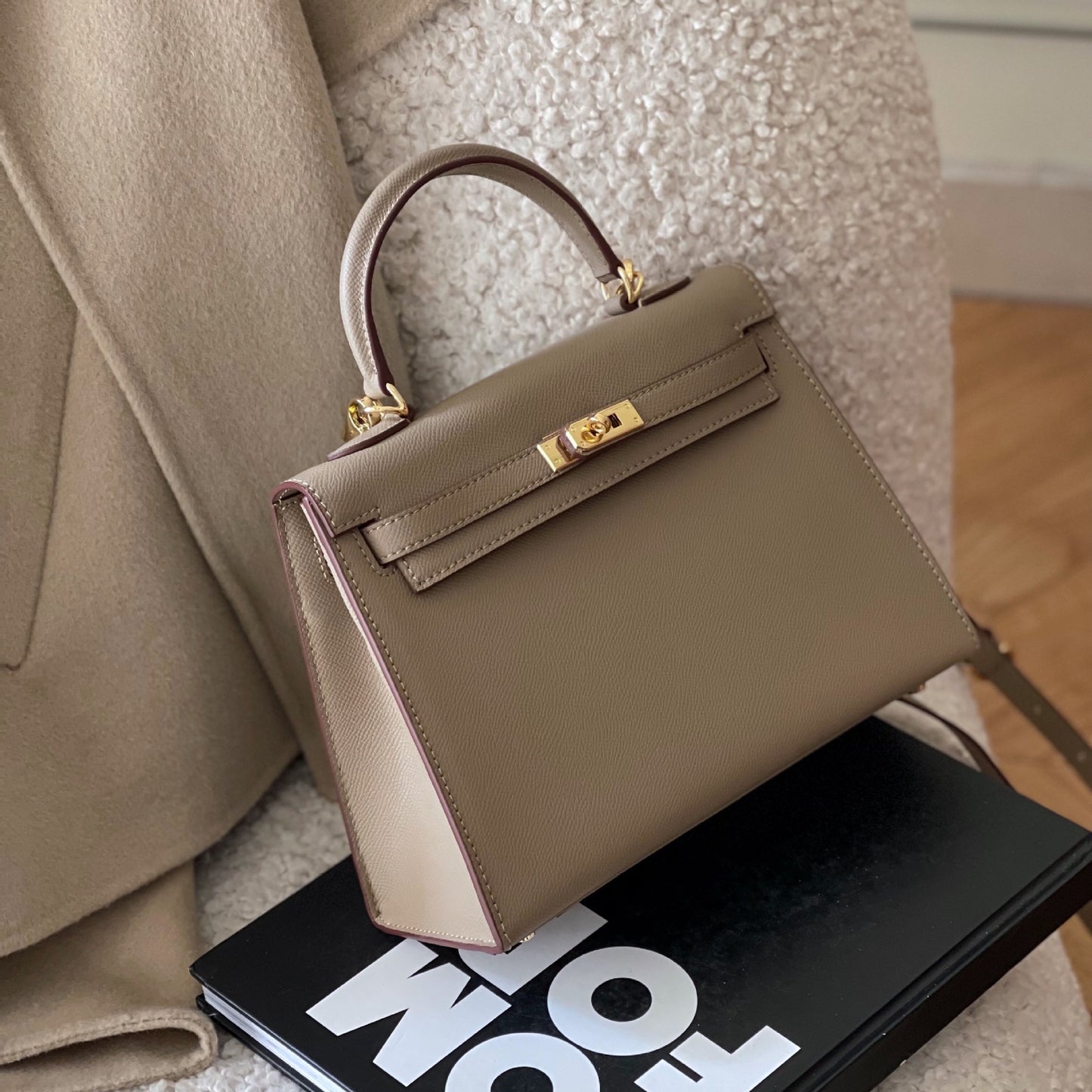 Women's Leather Elephant Gray Kelly High-grade Gift Bags