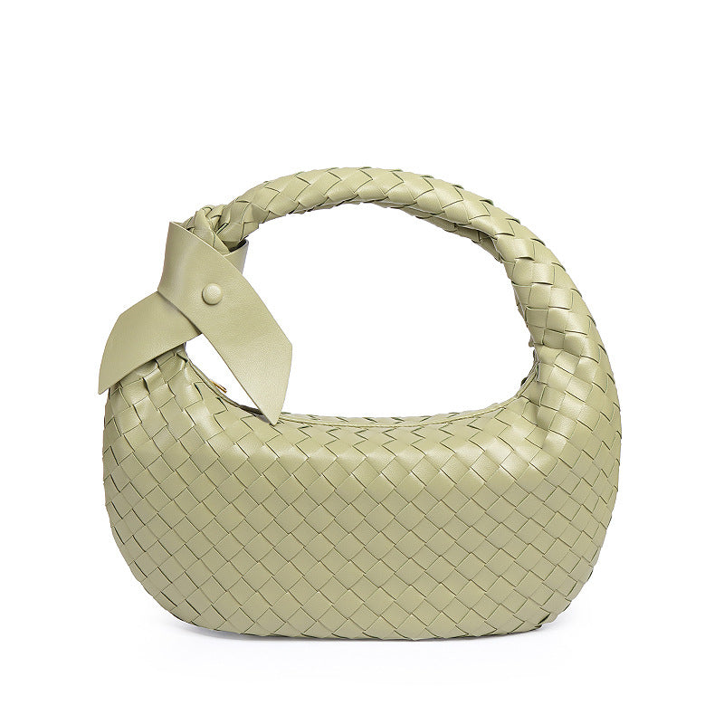 Women's Woven Fashion Knotted Round Large Capacity Handbags