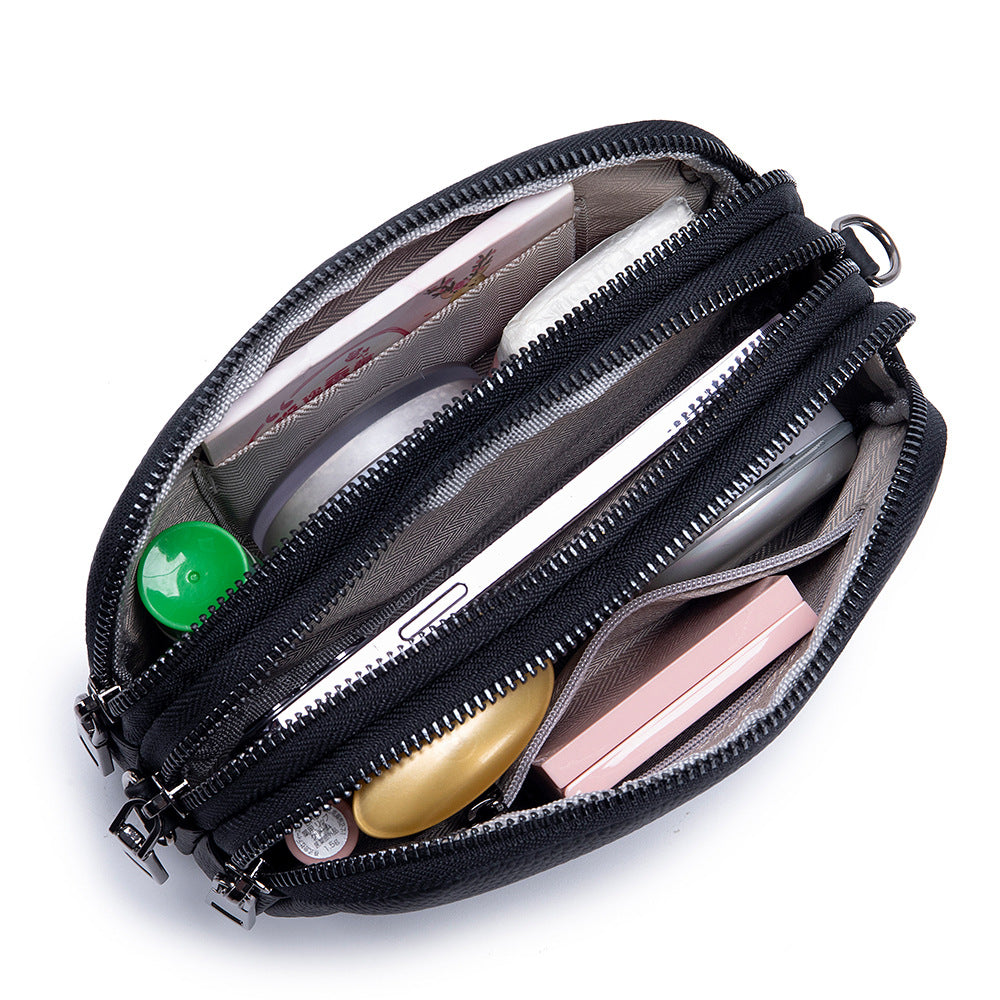 Women's Genuine Leather Fashion Mother Mobile Mini Simple Crossbody Bags