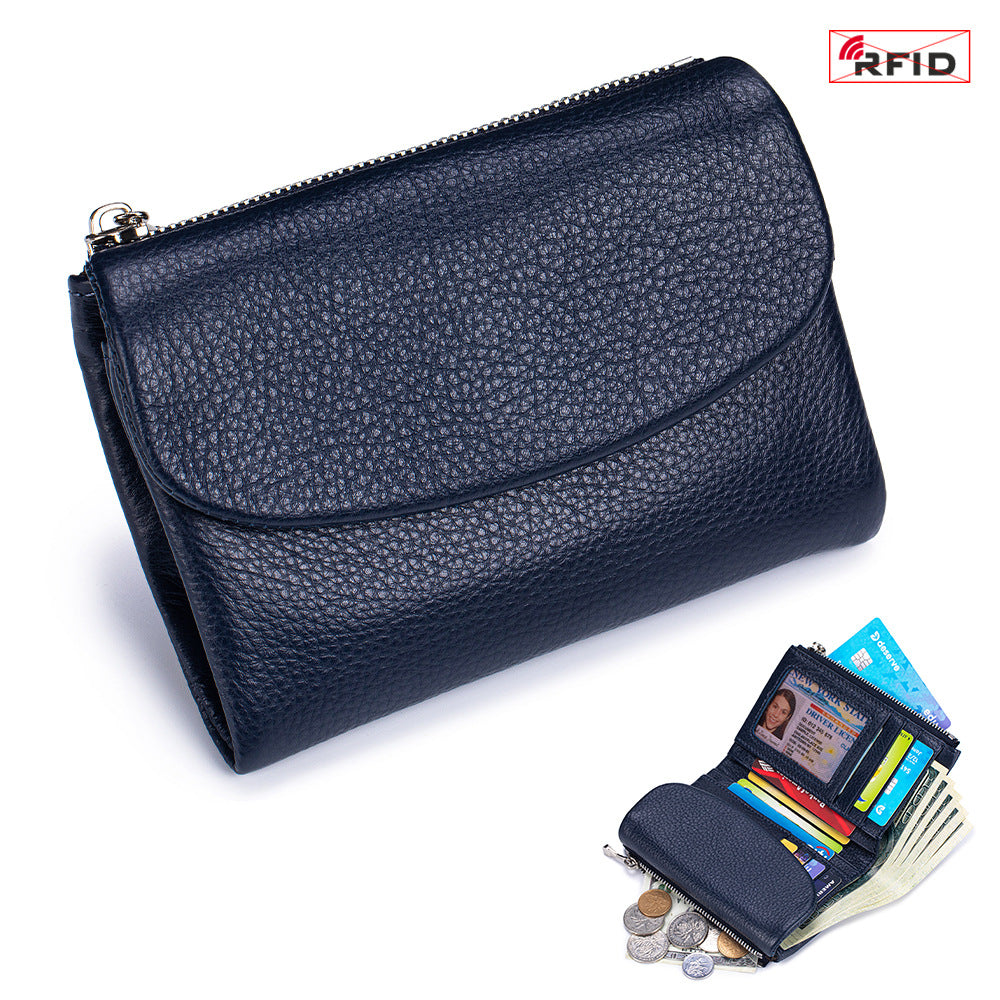 Women's Fashion Short Soft Textured Large Capacity Ladies Wallets