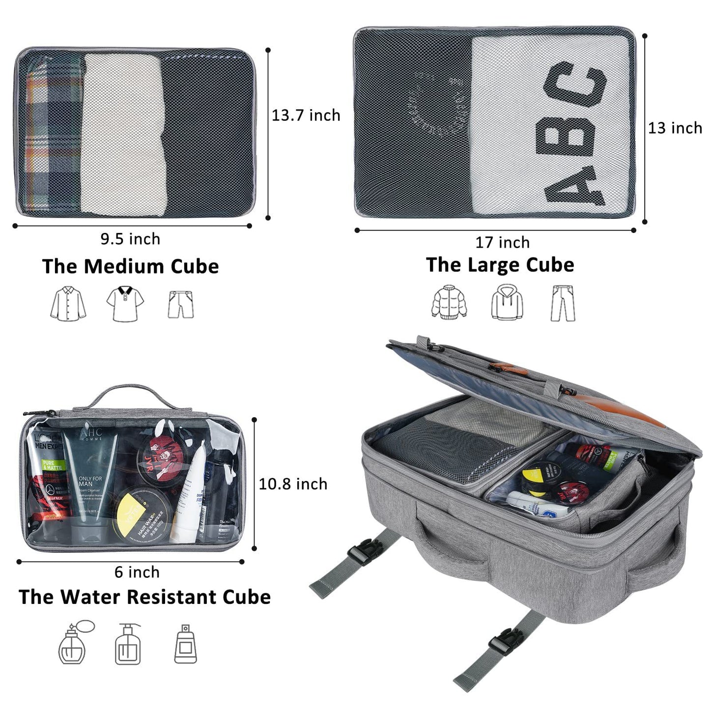 Men's Large Capacity Business Waterproof Computer Backpacks