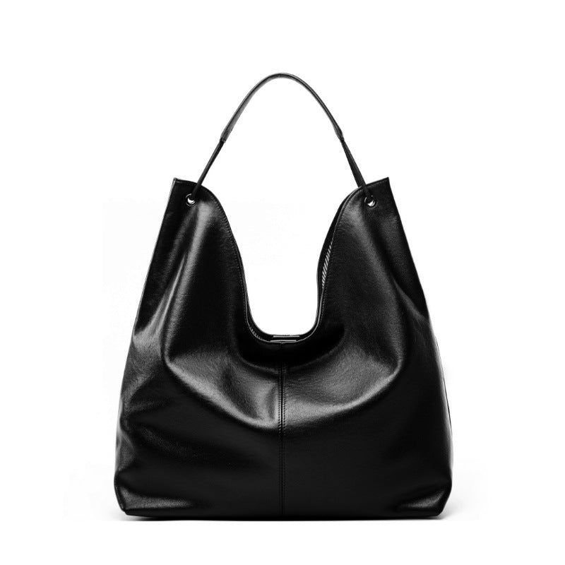 Vegetable Tanning Leather Popular Textured Versatile Shoulder Bags