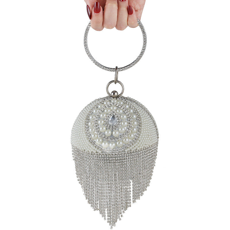 Round Diamond Portable Banquet Ball All Evening Bags