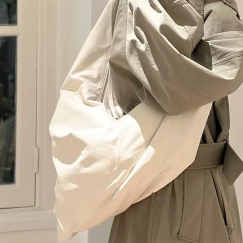 Women's Genuine Leather Sheepskin Triangle Retro Soft Shoulder Bags