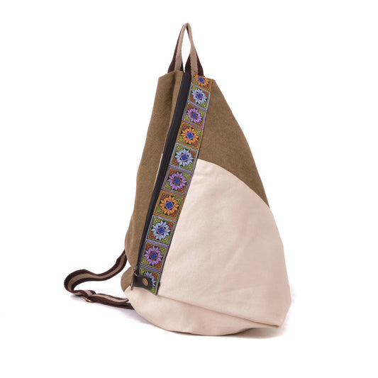 Women's Yunnan National Style Yi Embroidered Canvas Backpacks