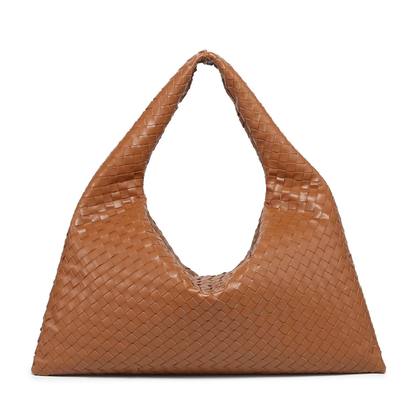 Woven Large Capacity Underarm Solid Color Shoulder Bags