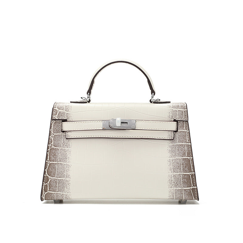 Women's Crocodile Pattern High-grade Fashion Stone Handbags