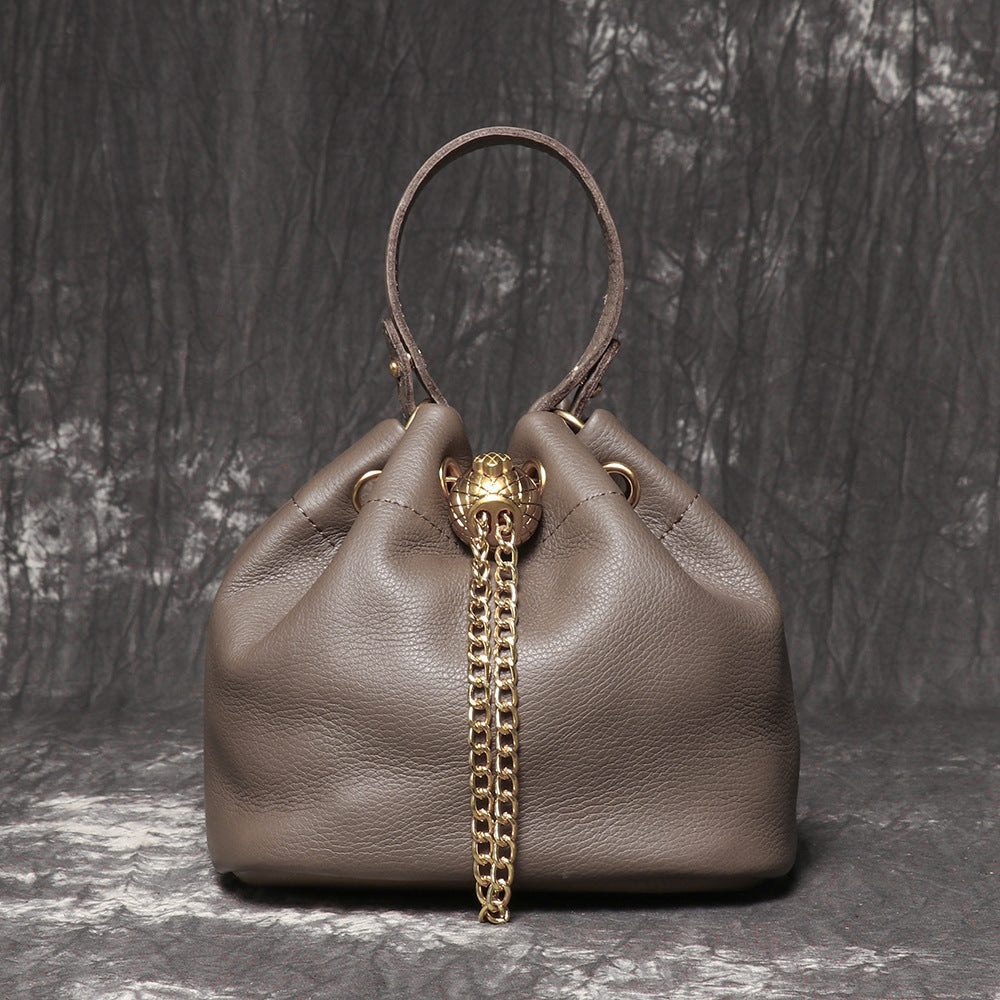 Layer Cowhide Fashion Genuine Leather High Bags