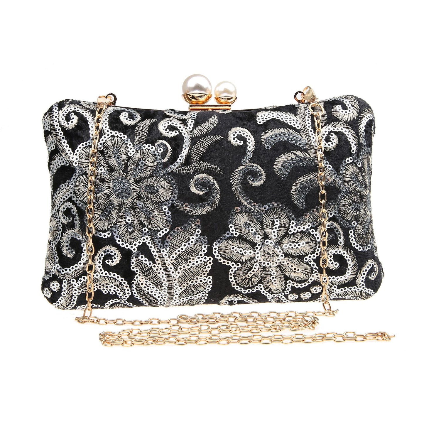 Women's Sequin Retro Banquet Clutch Dinner Compartment Evening Bags