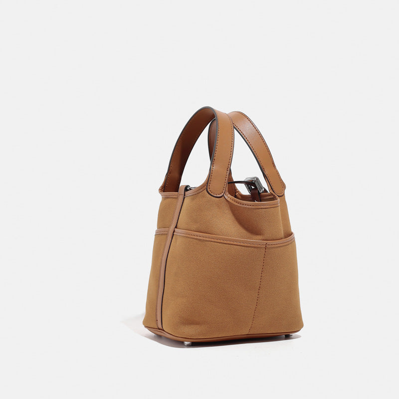 Women's Spring Canvas Vegetable Basket Classic Fashionable Crossbody Bags