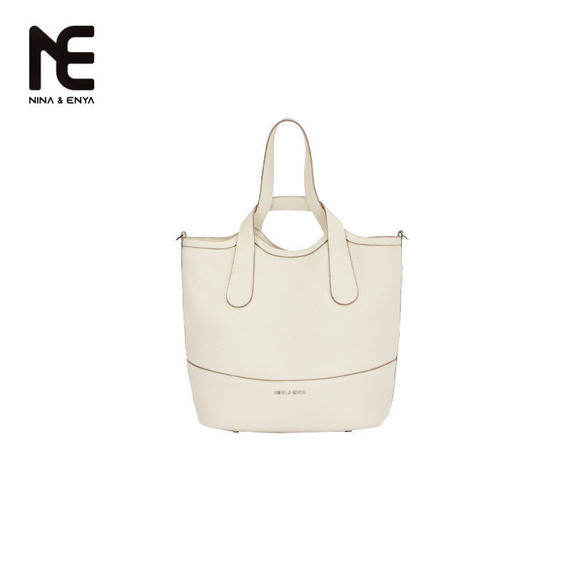 Women's Basket Vegetable Genuine Leather One Shoulder Bags