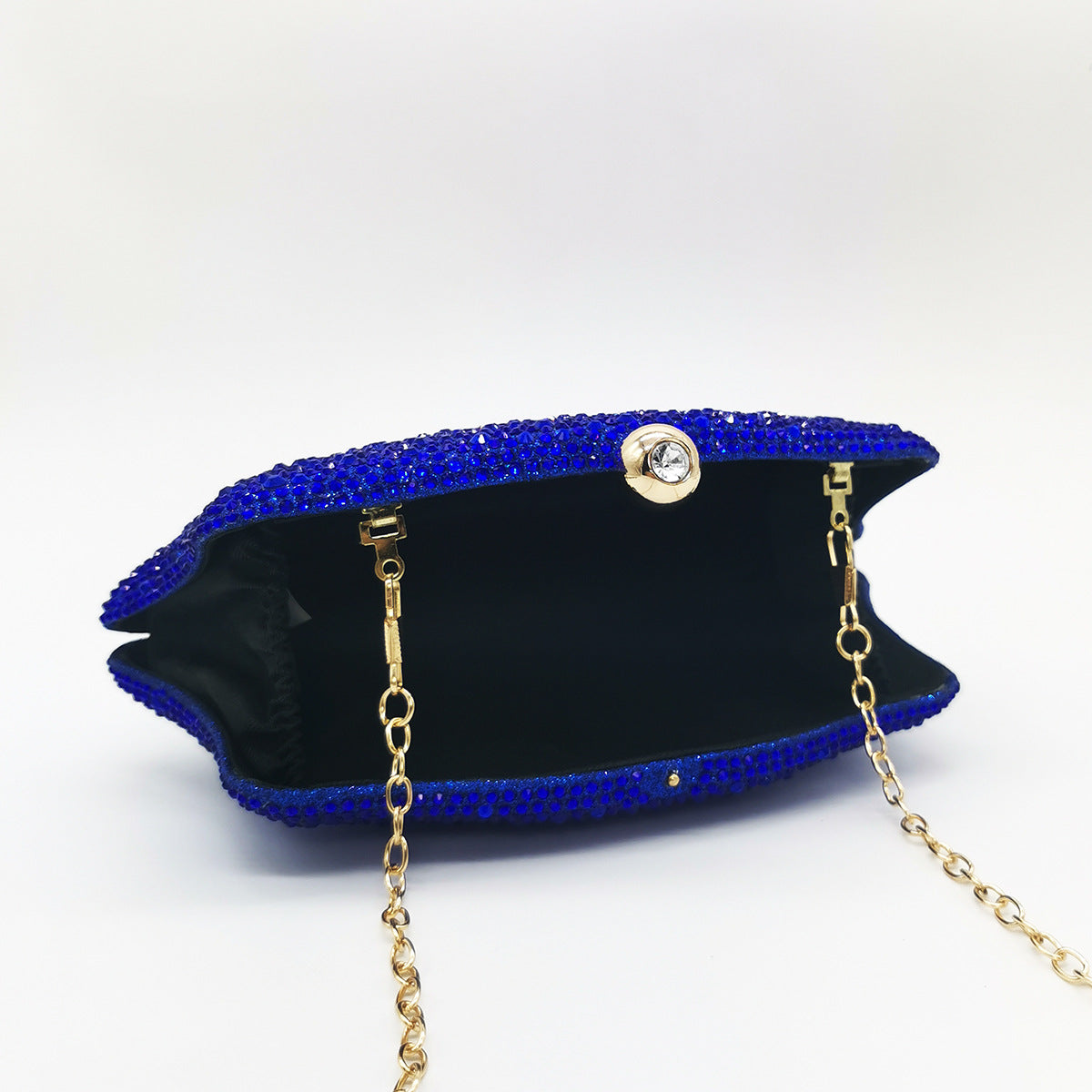 Full Diamond Clutch Nightclub Party Blue Bags