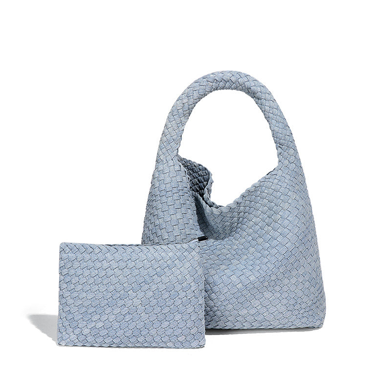 Simple Versatile Large Capacity Underarm Vegetable Handbags