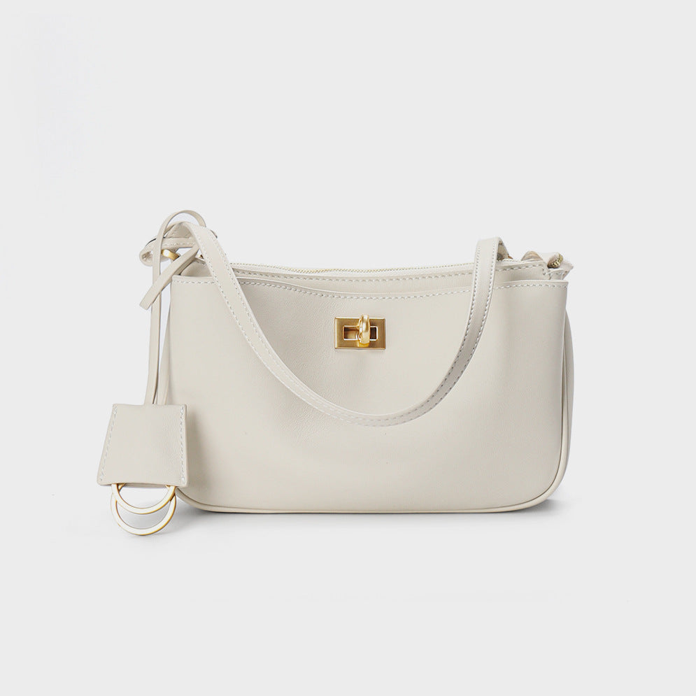 Niche Genuine Leather Kelly Underarm Mahjong Bags