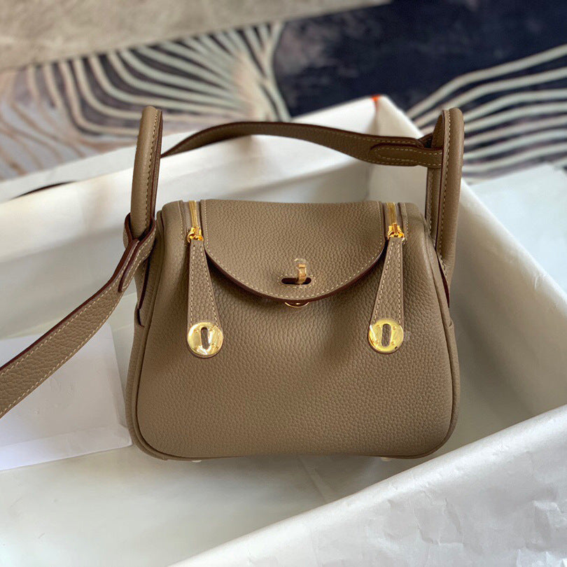 Women's Lindi Layer Cowhide Leather Doctor Elegant Crossbody Bags