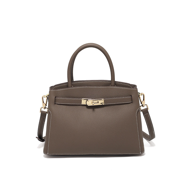 Women's Large Capacity Light Luxury Genuine Leather Handbags